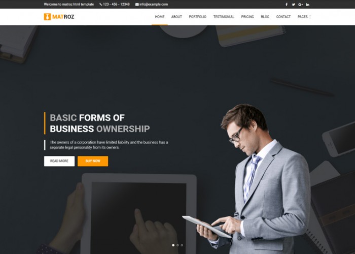 MatRoz- Premium Responsive Material Design Agency and Business HTML5 Template