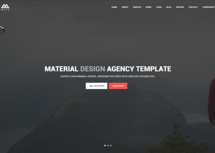 MATX – Premium Responsive Material Design Agency HTML5 Template