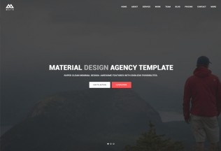 MATX – Premium Responsive Material Design Agency WordPress Theme