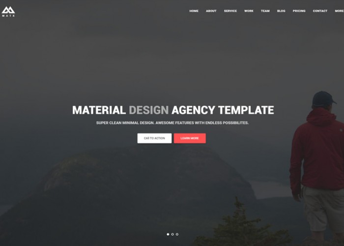 MATX – Premium Responsive Material Design Agency WordPress Theme