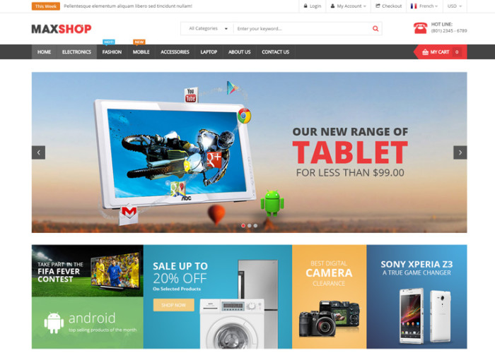 Maxshop – Premium Responsive Multipurpose Magento Theme