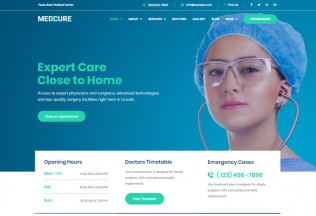 Medcure – Premium Responsive Medical Care WordPress Theme