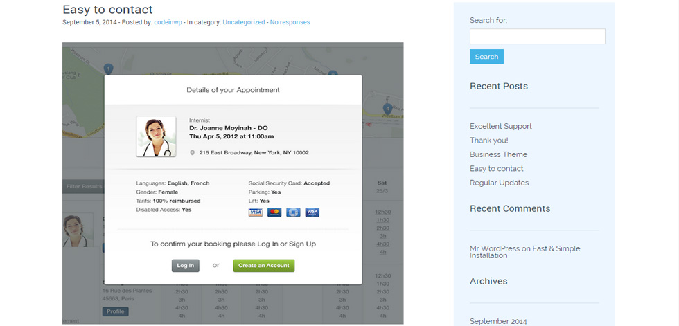 Appointment Page