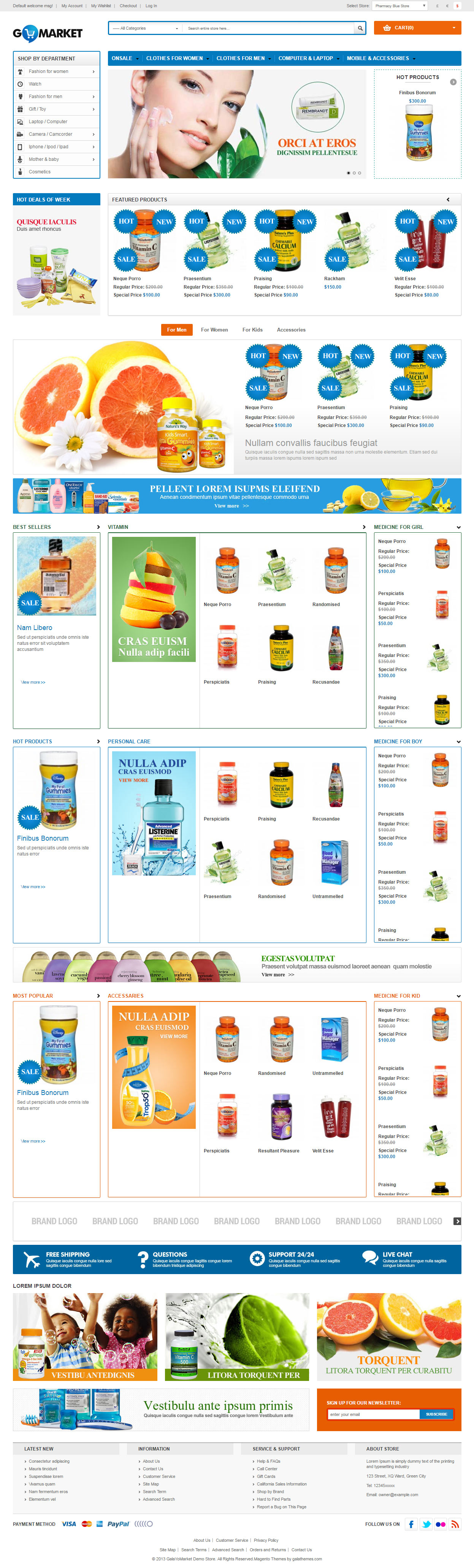 GoMarket Magento Medical Theme