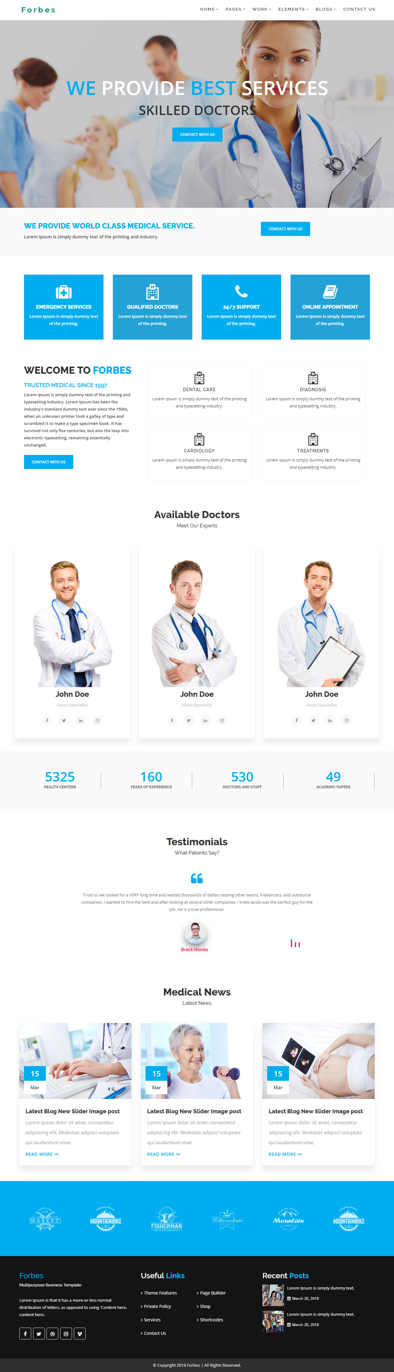 Forbes Medical Healthcare HTML5 Templates