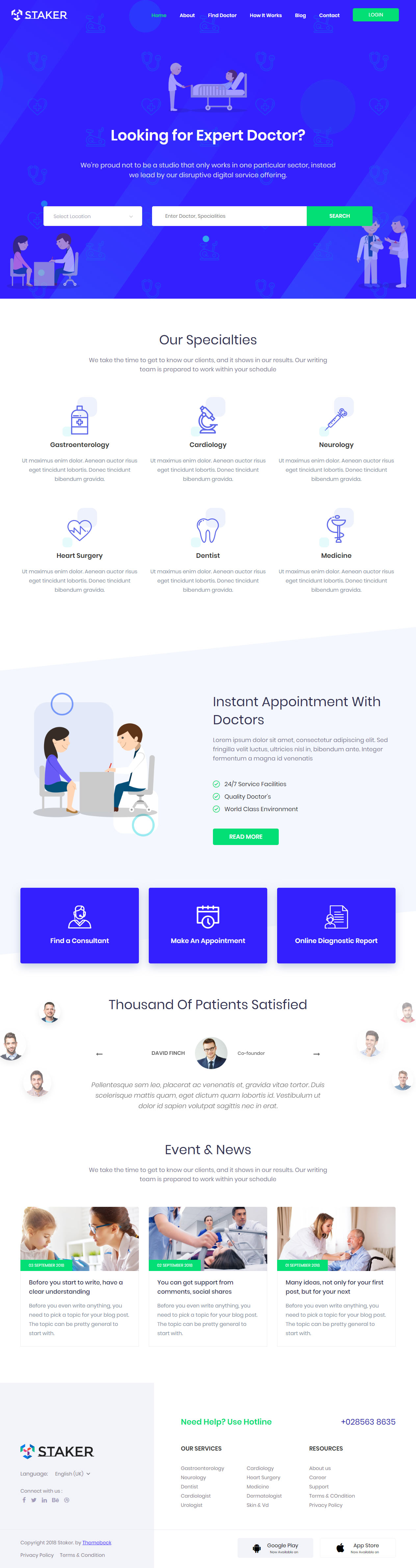 Staker Medical Healthcare HTML5 Templates