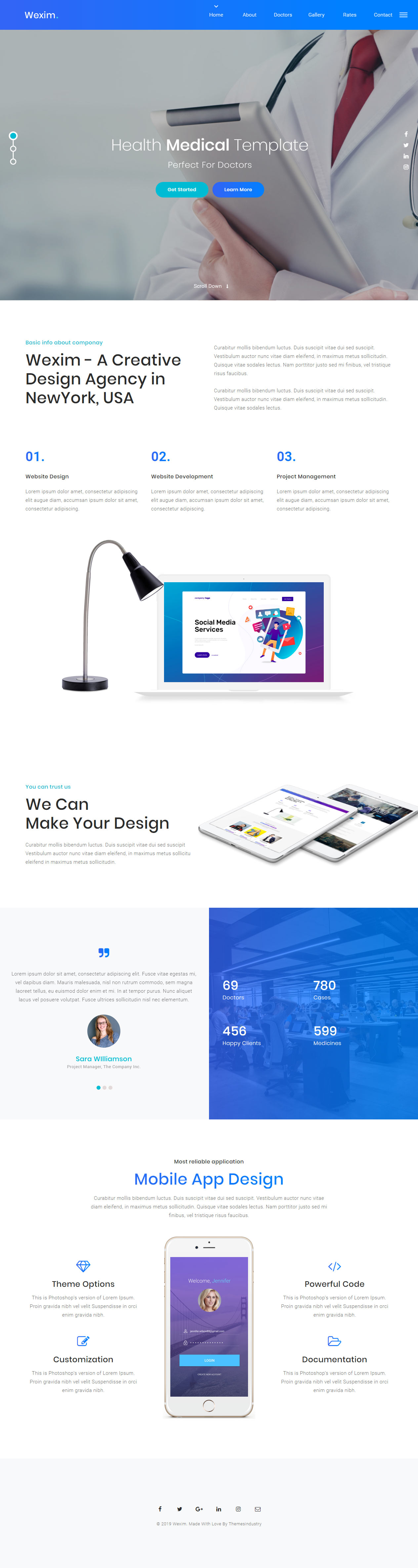 Wexim Medical Healthcare HTML5 Templates