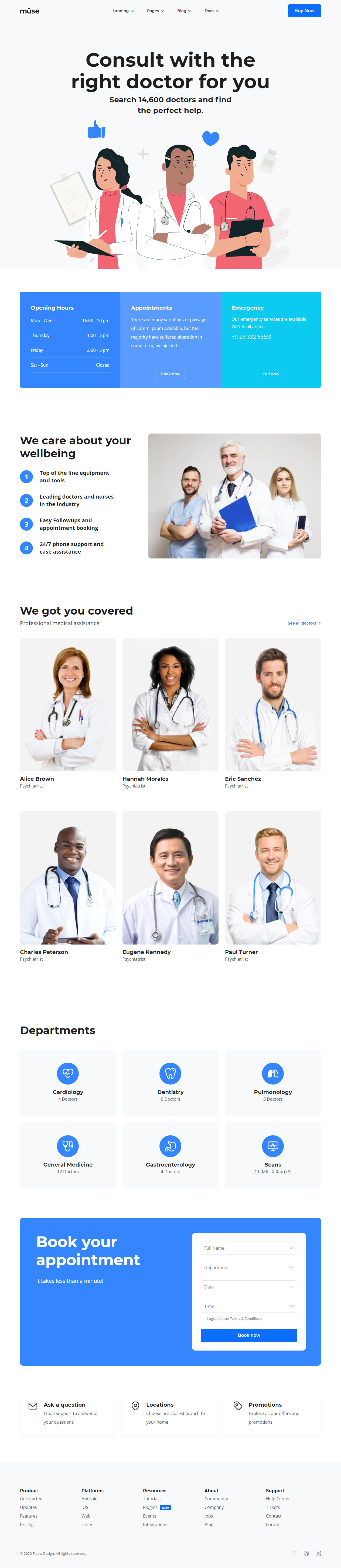 Muze Medical Healthcare HTML5 Templates