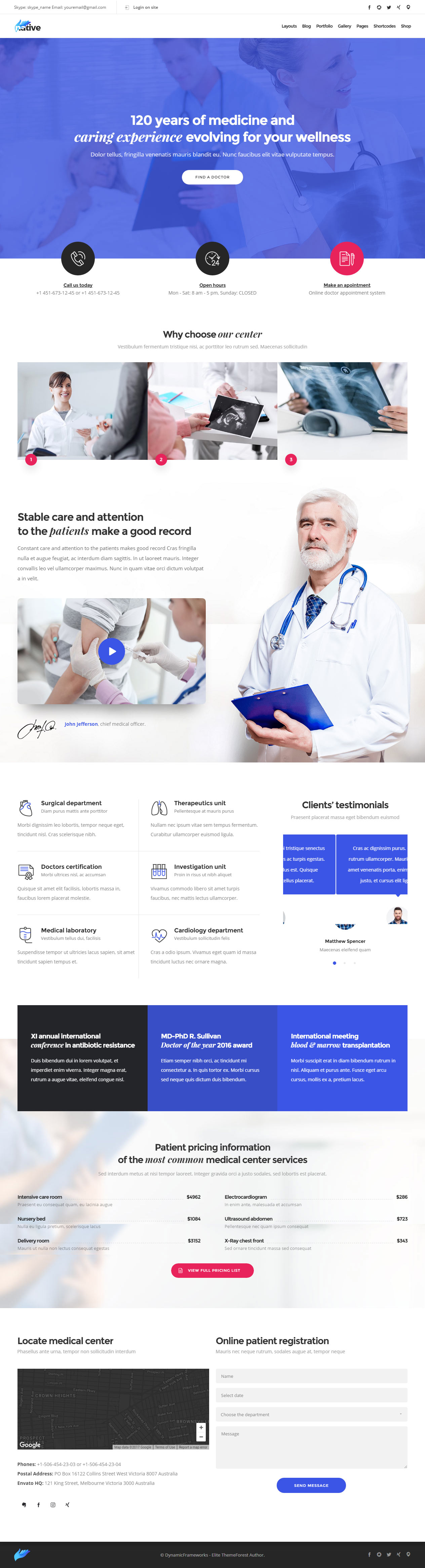 Native Healthcare and Medical WordPress Themes