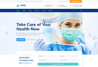 Medify – Premium Responsive Health & Clinic WordPress Theme