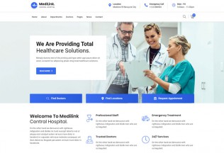 MediLink – Premium Responsive Health & Medical HTML5 Template