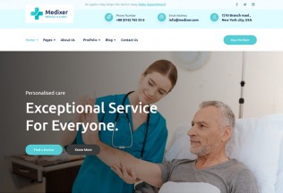 Medixer – Premium Responsive Health & Clinic WordPress Theme