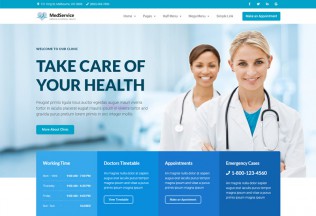 MedServices – Premium Responsive Medical Hospital HTML5 Template