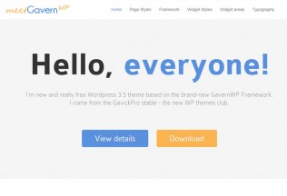 Meet GavernWP – Premium Responsive WordPress Theme – Free Download