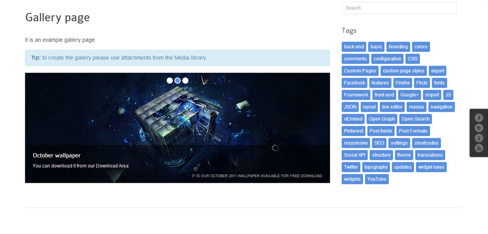 Gallery page