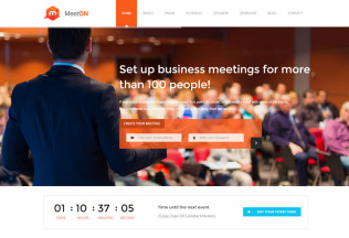 Meeton – Premium Responsive Conference & Event HTML5 Template