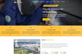Mega Factory – Premium Responsive Industrial WordPress Theme