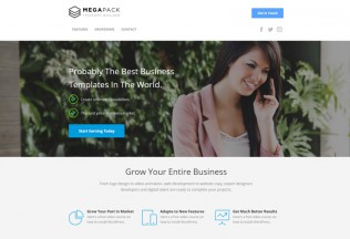Megapack – Premium Responsive Landing Page HTML5 Template