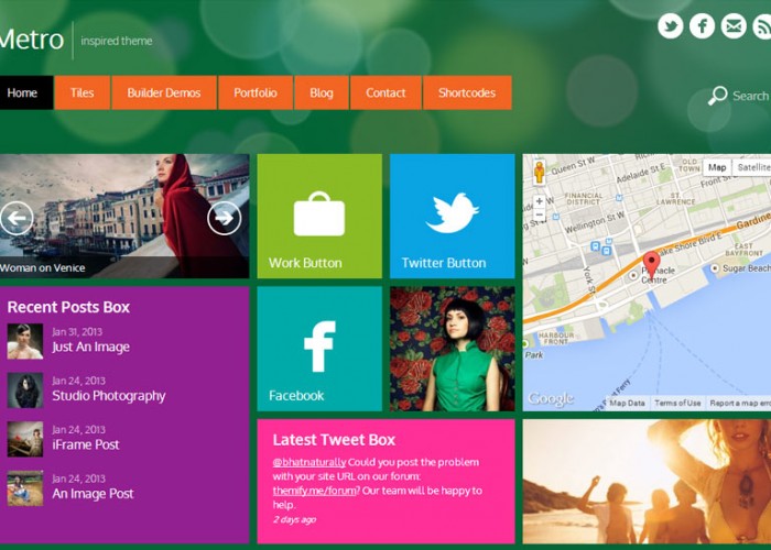 Metro – Premium Responsive WordPress Blog & Portfolio Theme