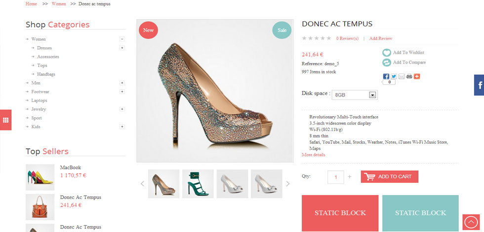 Product page