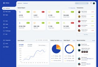 Midone – Premium Responsive jQuery Admin Dashboard HTML5 Template