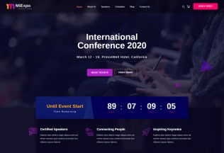 MiExpo – Premium Responsive Event Conference HTML5 Template
