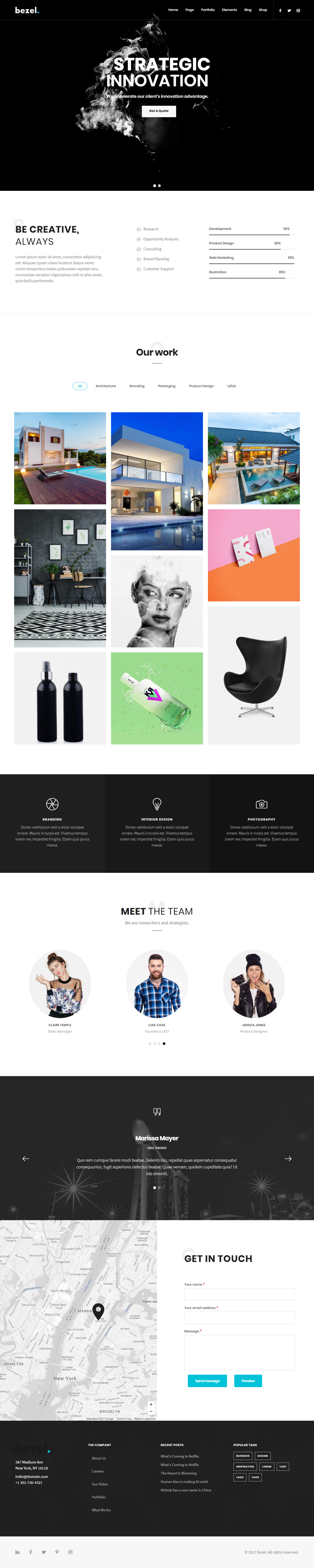 Bezel Drupal Minimalist Theme