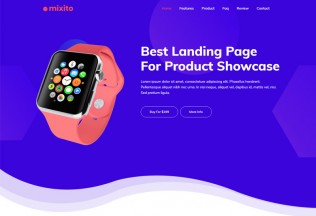 Mixito – Premium Responsive Product Landing Page HTML5 Template