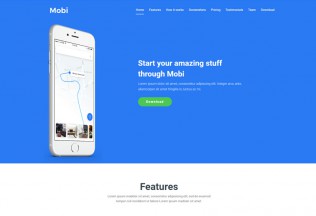 Mobi – Premium Responsive App Landing Page HTML5 Template