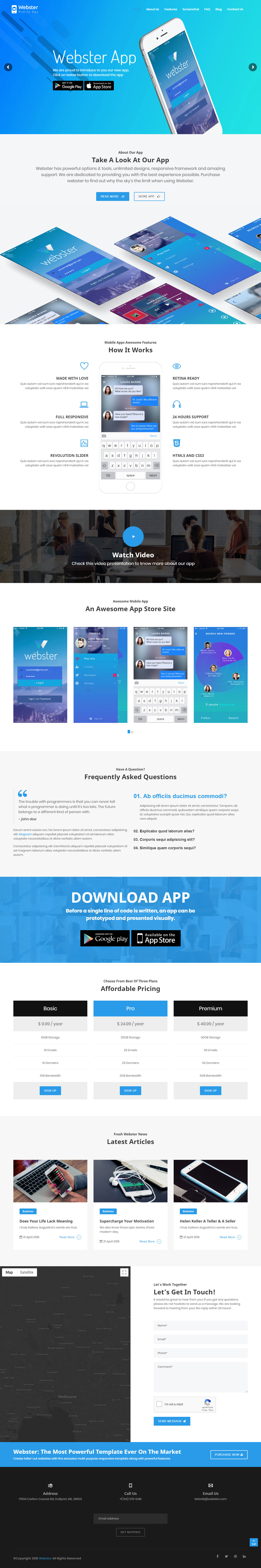 Webster HTML5 Agency Template