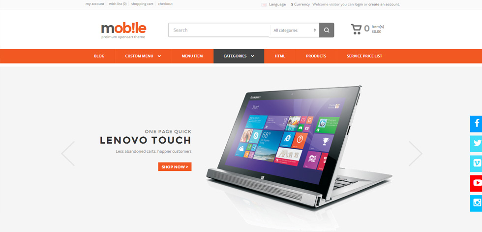 Home page