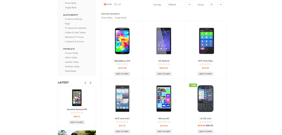 Category page