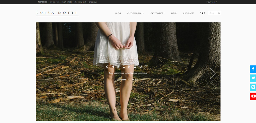Welcome page