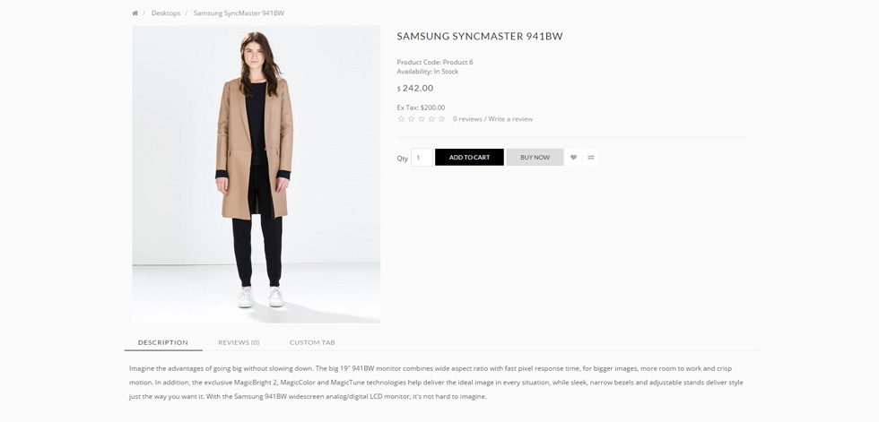 Product page