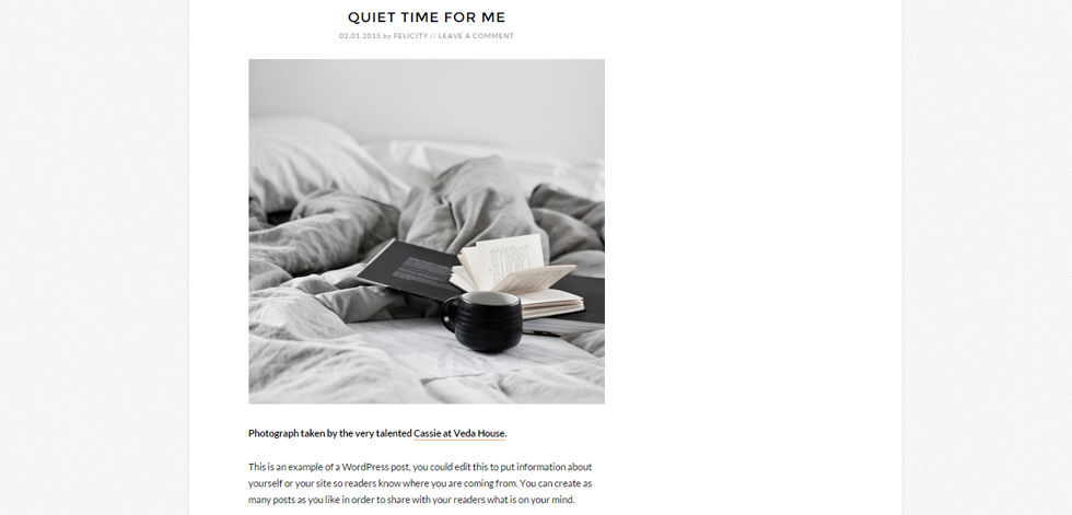 Blog Post Page