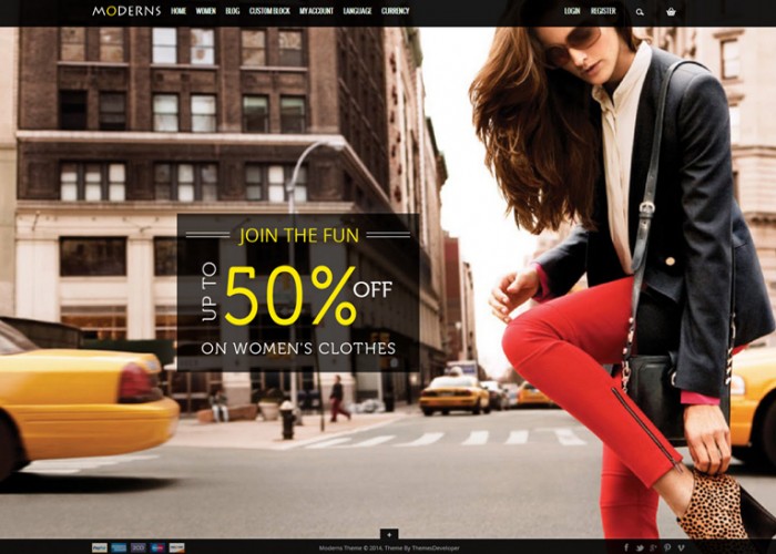 Moderns – Premium Responsive Fullscreen Background PrestaShop Theme