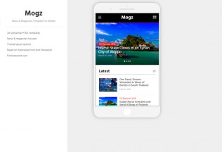Mogz – Premium Responsive News & Magazines HTML5 Template For Mobile
