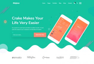 Mojosa – Premium Responsive React Next Landing Page HTML5 Template