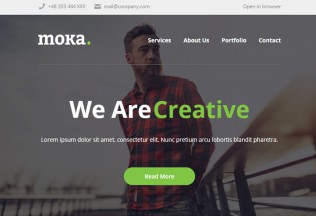 Moka – Premium Responsive Email and Newsletter HTML5 Template