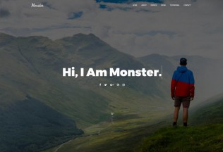 Monster – Premium Responsive Personal Portfolio HTML5 Template