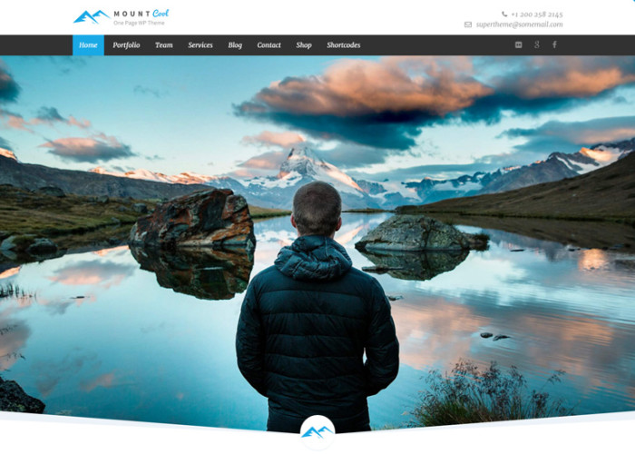 Mountcool – Premium Responsive One Page Multipurpose WordPress Theme