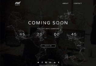 Move Up – Premium Responsive Coming Soon WebGL HTML5 Template
