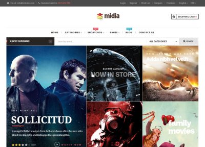 Best Responsive Movies Store Prestashop Themes in 2015