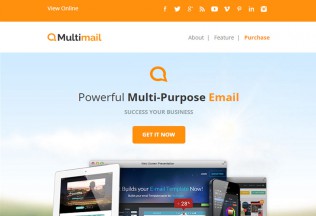 Multimail – Premium Responsive Email Set + MailBuild Online HTML5 Template