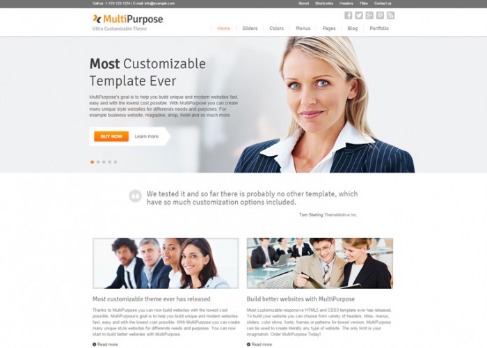 MultiPurpose – Premium Responsive WordPress Theme
