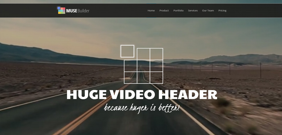 Welcome screen