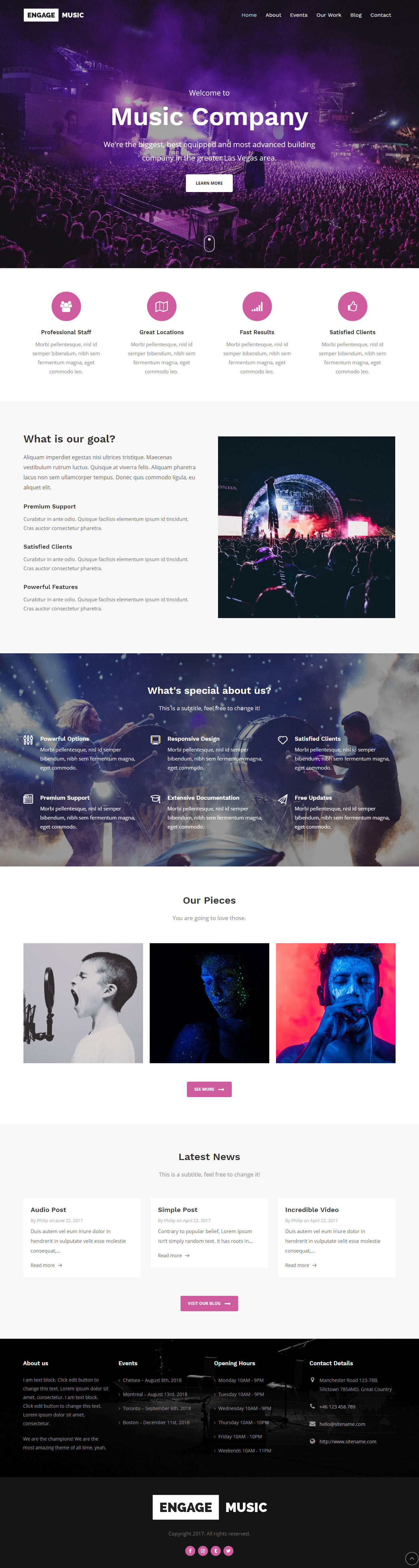 Engage Best WordPress Music and Band WordPress Themes