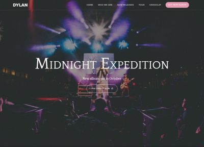 Latest Drupal Music and Band Theme 2018