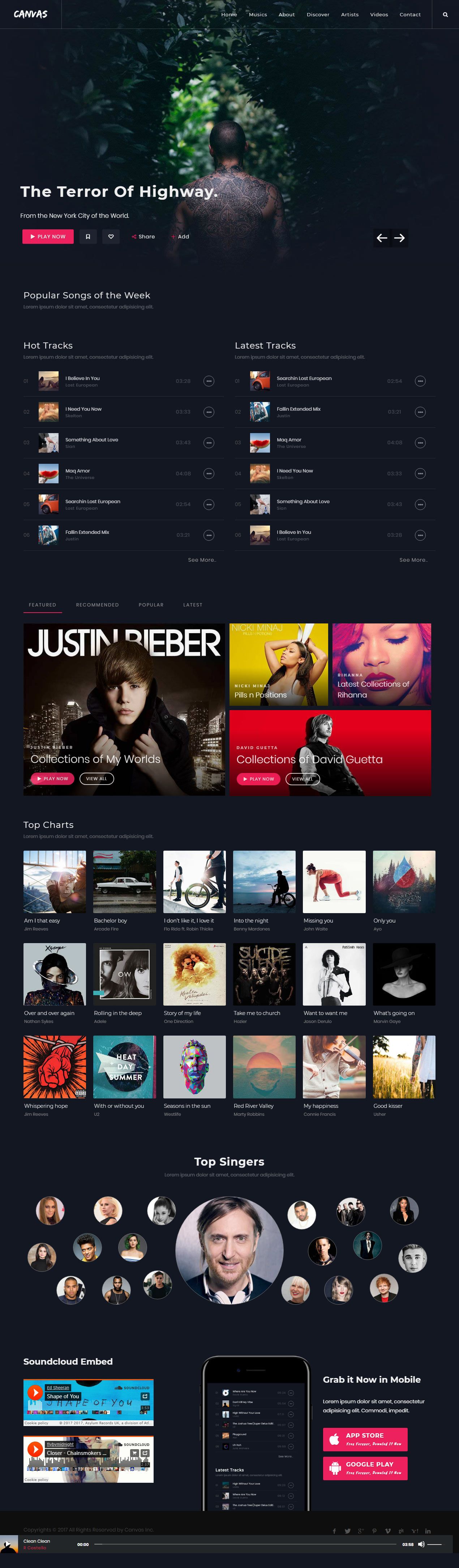 Canvas Music Band Templates