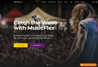 Music Flex – Premium Responsive WordPress Theme for Bands